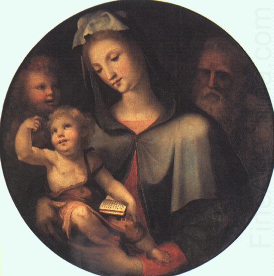 BECCAFUMI, Domenico The Holy Family with Young Saint John dfg china oil painting image